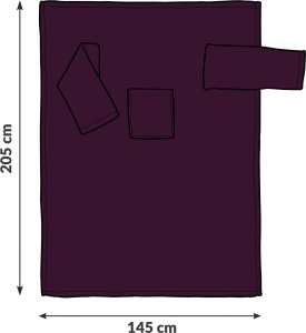 Froster Kocyko-szlafrok SUPER MAMA - Śliwka - prezent dla mamy - na dzień mamy 6