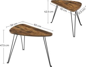 Leobert Stolik kawowy dwuczęściowy loftowy 5