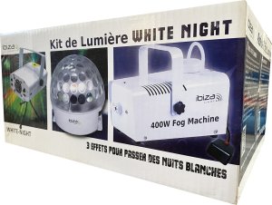 Ibiza Zestaw efektów świetlnych Ibiza White Night 3