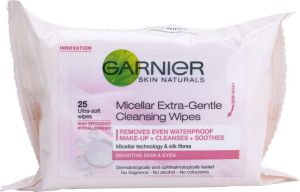 Garnier Skin Naturals Chusteczki miceralne do demakijażu - cera wrażliwa 25szt. 1
