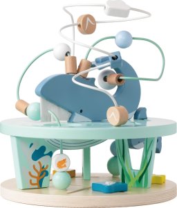 Classic World CLASSIC WORLD Drewniany Edukacyjny Labirynt Przeplatanka Życie Morskie 18m+ 3