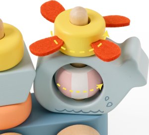 Classic World CLASSIC WORLD Montessori Kolejka Ocean Drewniana Układanka 6