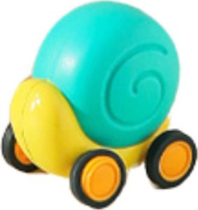 Woopie WOOPIE Ślimak do Ciągnięcia 4w1 Cymbałki Zębatki Sensoryczne Wyrzutnia + Małe Autko 5