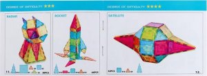 Woopie WOOPIE Magnetyczne Klocki Konstrukcyjne Montessori 3D 7