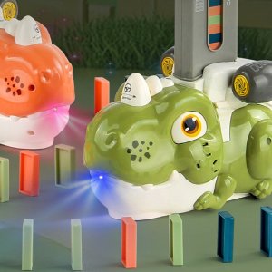 Woopie WOOPIE Interaktywna Ciuchcia Dinozaur Domino Zielony 4