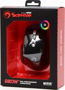 Mysz Marvo Mysz bezprzewodowa, Marvo G803, czarna, optyczna, 4000DPI 6