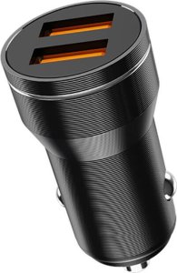 Ładowarka nemo Ładowarka Samochodowa 3.1A 18W 2x USB Jellico F2S czarna 3