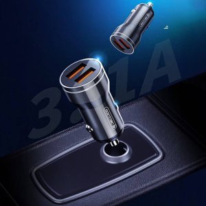 Ładowarka nemo Ładowarka Samochodowa 3.1A 18W 2x USB Jellico F2S czarna 4