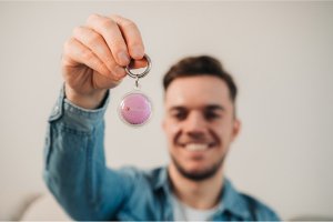 Verbatim Lokalizator Bluetooth My Finder Coin czarny, biały i różowy, 32135, Verbatim 4