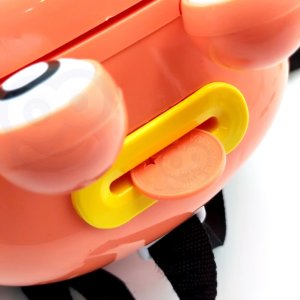 Woopie WOOPIE Elektroniczna Skarbonka Sejf Bankomat na Pin Kod Dostępu Krab Plecak Pomarańczowy 7