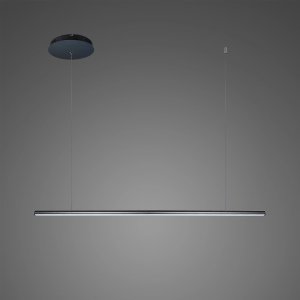 Lampa wisząca ALTAVOLA DESIGN Lampa wisząca Linea No.1B 100cm 3k czarna ściemnialna (Barwa światła delikatnie ciepła, Kolor Czarny, Możliwość ściemniania tak) 1