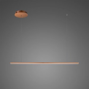 Lampa wisząca ALTAVOLA DESIGN Lampa wisząca Linea No.1B 100cm 4k miedziana ściemnialna (Barwa światła delikatnie ciepła, Kolor miedziany, Możliwość ściemniania tak) 1