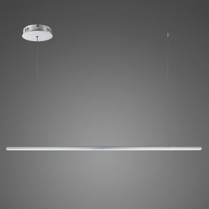 Lampa wisząca ALTAVOLA DESIGN Lampa wisząca Linea No.1B 120cm 3k srebrna ściemnialna (Barwa światła delikatnie ciepła, Kolor srebrny, Możliwość ściemniania tak) 1