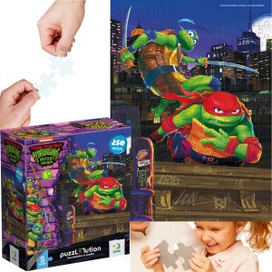 Dodo Puzzle "Wojownicze Żółwie Ninja" - "Leonardo i Raphael" 250 Elementów 8+ 1