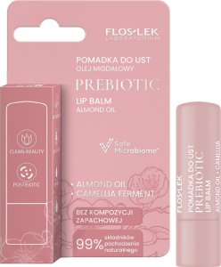 Floslek FLOSLEK Prebiotic Lip Care Prebiotyczna pomadka do ust olej migdałowy 4 g 1