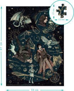 Dodo Puzzle Harry Potter Układanka Zestaw 500 Kolorowych Elementów Magia 3