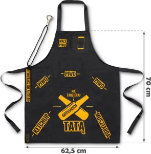 Froster Fartuch dla gotującego TATY - prezent na dzień ojca - urodziny - na grilla 2