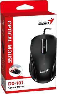Mysz Genius Mysz przewodowa, DX-101, czarna, optyczna, 1200DPI 6