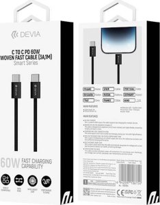 Kabel USB nemo USB-C - USB-C 1 m Biały (BRA013946) 2