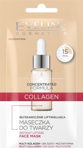 Eveline EVELINE Concentrated Formula Maseczka błyskawicznie liftingująca COLLAGEN 8 ml 1