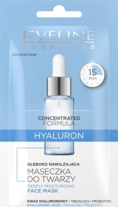 Eveline EVELINE Concentrated Formula Maseczka głęboko nawilżająca HYALURON 8 ml 1