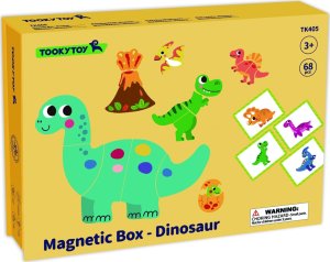 Tooky Toy TOOKY TOY Układanka Magnetyczna Dinozaury Puzzle 2