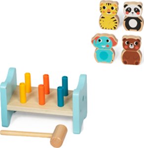 Tooky Toy TOOKY TOY Box Pudełko XXL Montessori Edukacyjne 7w1 Sensoryczne 19-21 Mies. 7