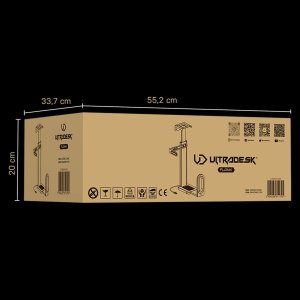 Uchwyt do komputera Ultradesk Ultradesk FLANK Uchwyt komputerowy pod blat biurka, RGB, czarna 10