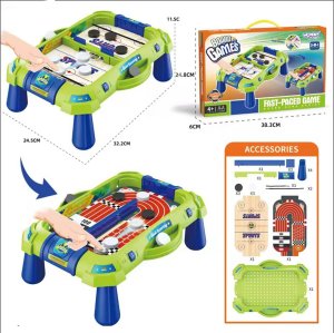 Woopie WOOPIE Gra Zręcznościowa 2w1 Mini Hokej Wyścigi 2