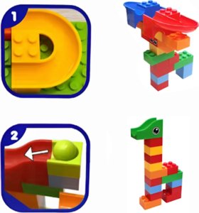 Woopie WOOPIE Tor Kulkowy Kulodrom Zjeżdżalnia dla Kulek Konstrukcja 340 el. 8