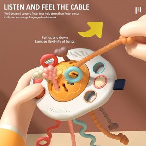 Woopie WOOPIE BABY Zabawka Sensoryczna Montessori Gryzak Grzechotka Wielofunkcyjny UFO 6