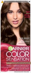 Garnier GARNIER Color Sensation Krem koloryzujący nr 5.0 - Świetlisty Jasny Brąz 1op. 1