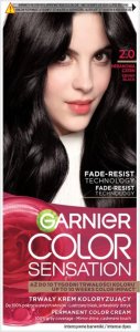 Garnier GARNIER Color Sensation Krem koloryzujący nr 2.0 - Hebanowa Czerń 1op. 1