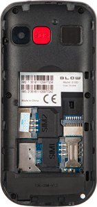 Telefon stacjonarny Blow 75-030# Telefon dla seniora blow czarny z podstawką s18d 3