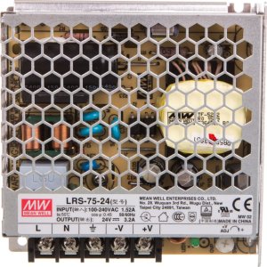 Mean Well Zasilacz do montażu wewnętrznego 24V 3,2A 76,8W LRS-75-24 2