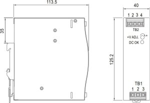Mean Well Zasilacz impulsowy 12VDC 10A 120W EDR-120-12 6