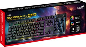 Klawiatura Genius Genius GX Gaming Scorpion K7 Plus, klawiatura CZ/SK, do gry, przewodowa (USB), czarna, COPILOT 5