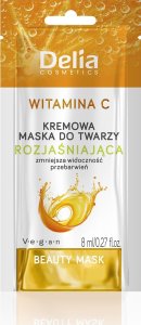 Delia DELIA Beauty Kremowa maseczka do twarzy rozjaśniająca z witaminą C 8 ml 1