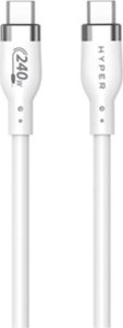 Kabel USB Hyper USB-C - USB-C 2 m Biały (HJ4002WHGL) 1