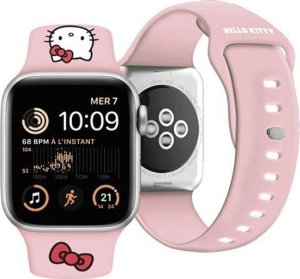 HelloKitty Hello Kitty Pasek HKAWLSCHBLP Apple Watch 42/44/45/49mm różowy/pink strap Silicone Kitty Head 11