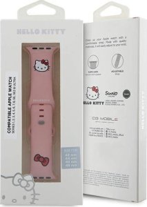 HelloKitty Hello Kitty Pasek HKAWLSCHBLP Apple Watch 42/44/45/49mm różowy/pink strap Silicone Kitty Head 12