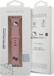 HelloKitty Hello Kitty Pasek HKAWLSCHBLP Apple Watch 42/44/45/49mm różowy/pink strap Silicone Kitty Head 5