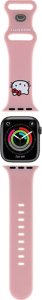 HelloKitty Hello Kitty Pasek HKAWLSCHBLP Apple Watch 42/44/45/49mm różowy/pink strap Silicone Kitty Head 6