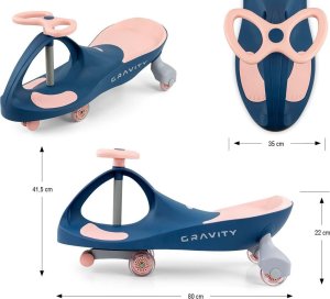 Milly Mally Jeździk Grawitacyjny Gravity Navy Pink 11