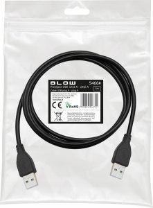Kabel USB Blow USB-A - USB-A 3 m Czarny 3