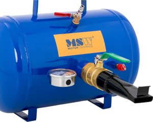Sprężarka MSW Inflator zbiornik ciśnieniowy do pompowania kół opon z manometrem 8 bar 19.5 l 4