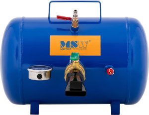 Sprężarka MSW Inflator zbiornik ciśnieniowy do pompowania kół opon z manometrem 8 bar 19.5 l 5
