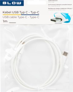 Kabel USB Blow USB-C - USB-C 1 m Biały 3