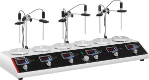 Steinberg Mieszadło magnetyczne laboratoryjne 99deg;C timer 6 stanowisk + mieszadełka 2