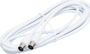 Kabel Blow Antenowy (F) 1.8m biały 2